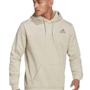 Adidas Men's Women’s Stadium Fleece Badge of‎ Sport Beige Hoodie Size XS Neutral